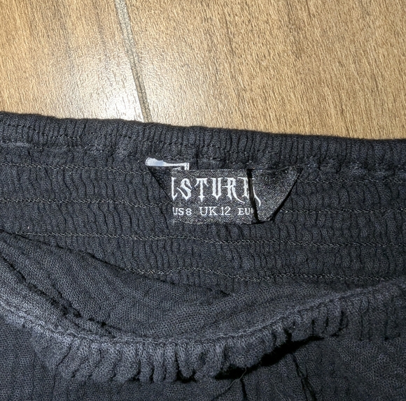 Disturbia Vine Textured Crop Top and Wide Leg Trouser - Picture 5 of 7